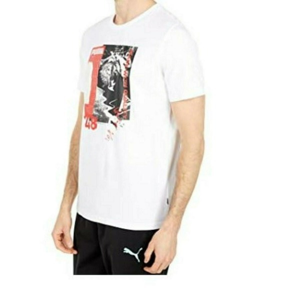 Puma Shirt Men's Size Large, white,‎ NWT. - Picture 2 of 3
